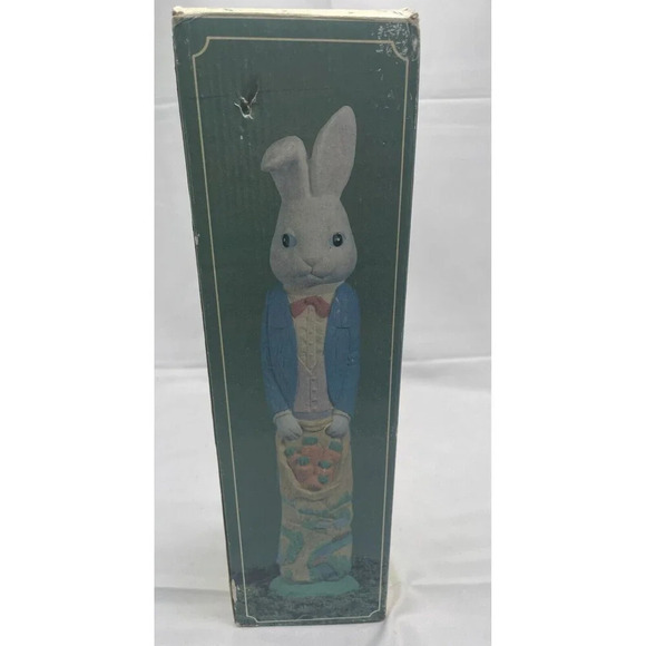 Vintage 12” Easter Bunny Figurine Chris/ Carrots Bunny Pencil ABC # 16870 - Picture 9 of 15